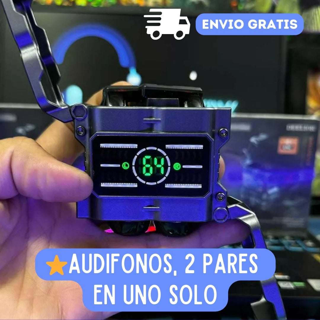 ⭐Audífonos M60 Originales  ( 2 en 1 )    💧 Contra El agua